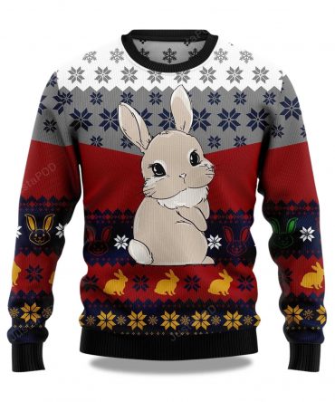 2025 Cute Rabbit Christmas Ugly Sweater