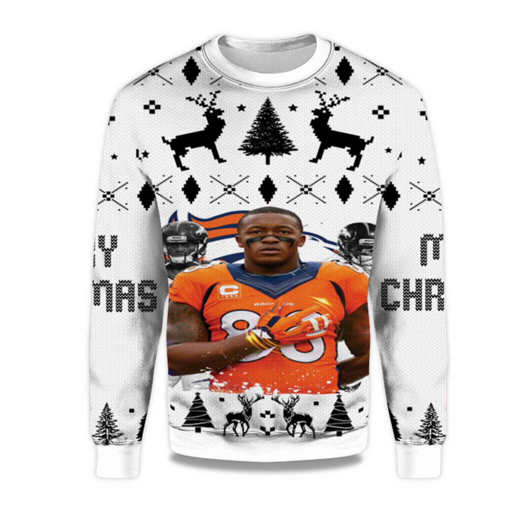 2025 Demaryius Thomas Broncos Ugly Sweater