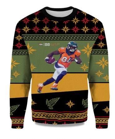2025 Demaryius Thomas Denver Broncos Ugly Christmas Sweater