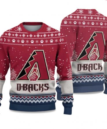 2025 Diamondbacks Ugly Christmas Sweater