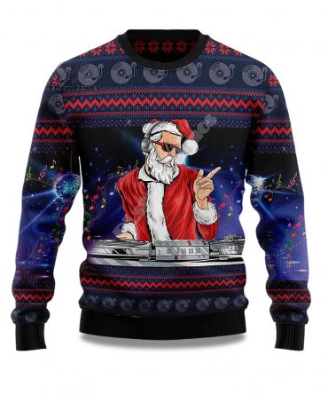 2025 DJ Claus Ugly Chrismas Sweater