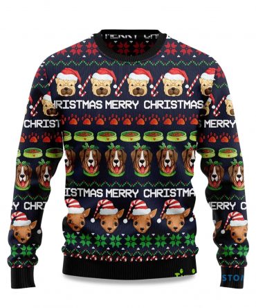 2025 Dog Cute Ugly Christmas Sweater