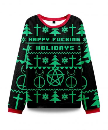 2025 Happy Fucking Holidays Ugly Christmas Sweater
