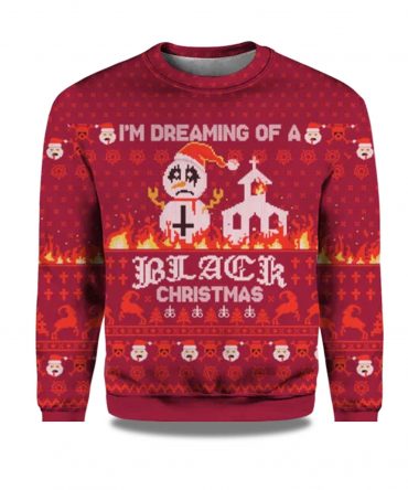 2025 I'm Dreaming Of A Black Christmas Ugly Sweater