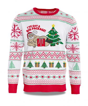 2025 I've Got A Big Package Santa Ugly Christmas Sweater