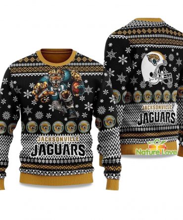 2025 Jacksonville Jaguar Football Ugly Christmas Sweater