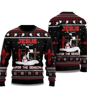 2025 Jesus The Reason for The Season Ugly Christmas Sweater