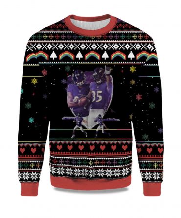 2025 J.K Dobbins And Gus Edwards Ugly Christmas Sweater