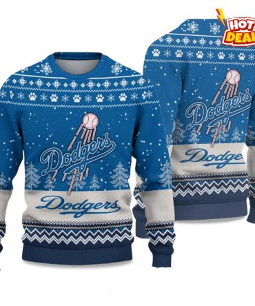 2025 LA Dodgers Ugly Christmas Sweater