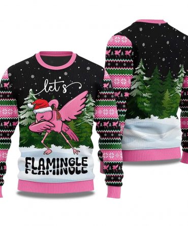 2025 Let's Flamingle Ugly Christmas Sweater