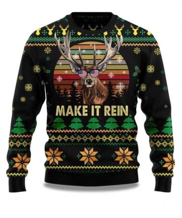 2025 Make It Rein Ugly Christmas Sweater