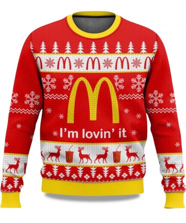 2025 McDonald’s I'm Lovin' It Ugly Christmas Sweater