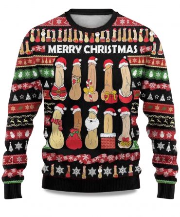 2025 Merry Christmas Penis Ugly Sweater