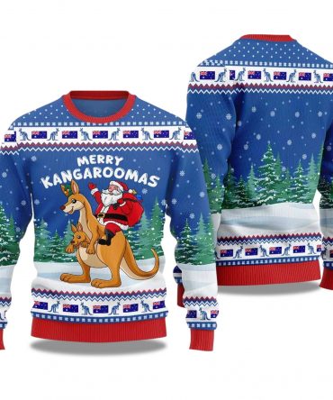 2025 Merry Kangaroomas Ugly Christmas Sweater