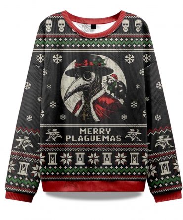 2025 Merry Plaguemas Ugly Christmas Sweater