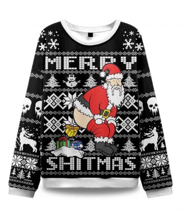 2025 Merry Shitmas Ugly Christmas Sweater