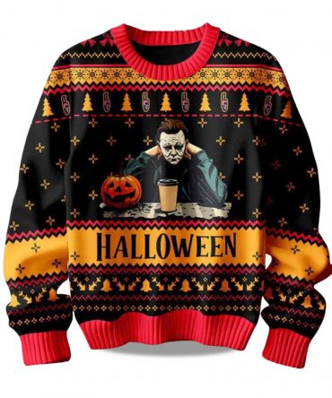 2025 Michael Myers Halloween Christmas Ugly Sweater