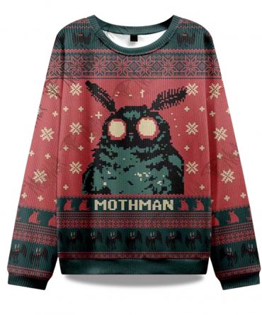 2025 Mothman Ugly Christmas Sweater