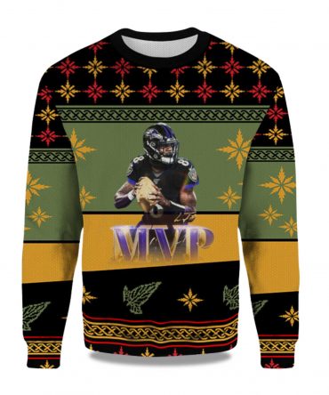 2025 MVP Lamar Jackson’s Ugly Christmas Sweater