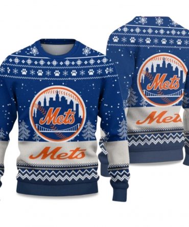 2025 NY Mets Ugly Christmas Sweater