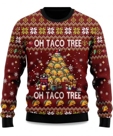 2025 Oh Taco Tree Ugly Christmas Sweater