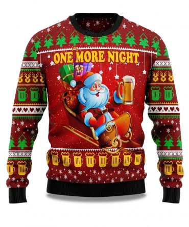 2025 One More Night Ugly Christmas Sweater