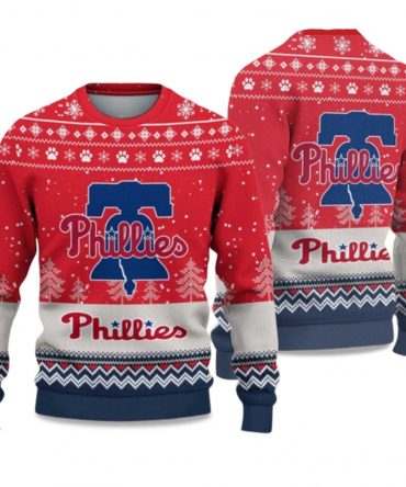2025 Phillies Ugly Christmas Sweater