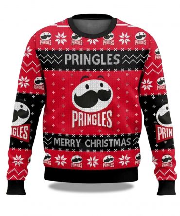 2025 Pringles Snack Brand Ugly Christmas Sweater