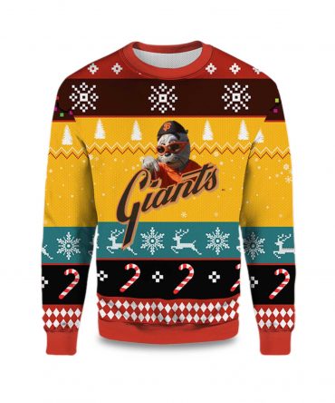 2025 San Francisco Giants Mascot Ugly Christmas Sweater