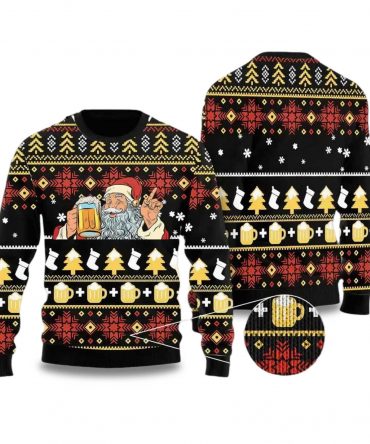 2025 Santa Beer Christmas Ugly Christmas Sweater