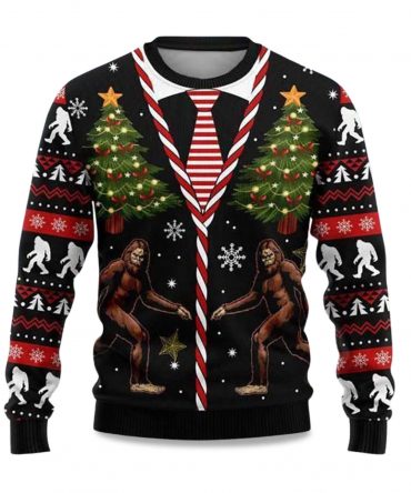 2025 Sasquatch Bigfoot Christmas Vest Ugly Sweater