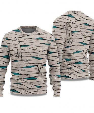 2025 Scary Mummy Halloween Costume Ugly Sweater