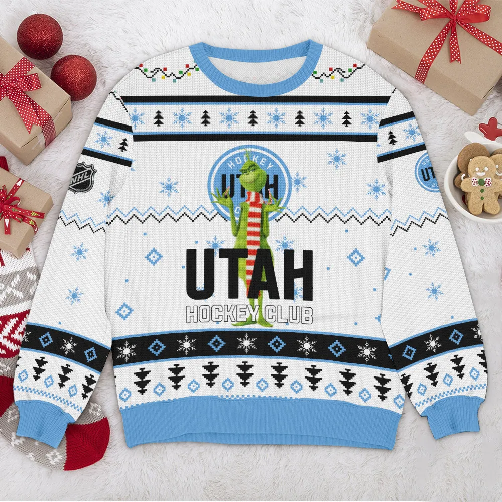 Special Release Utah Hockey Club NHL Ugly Sweater All Over Prints Christmas Season HONHL170924SW23UHC