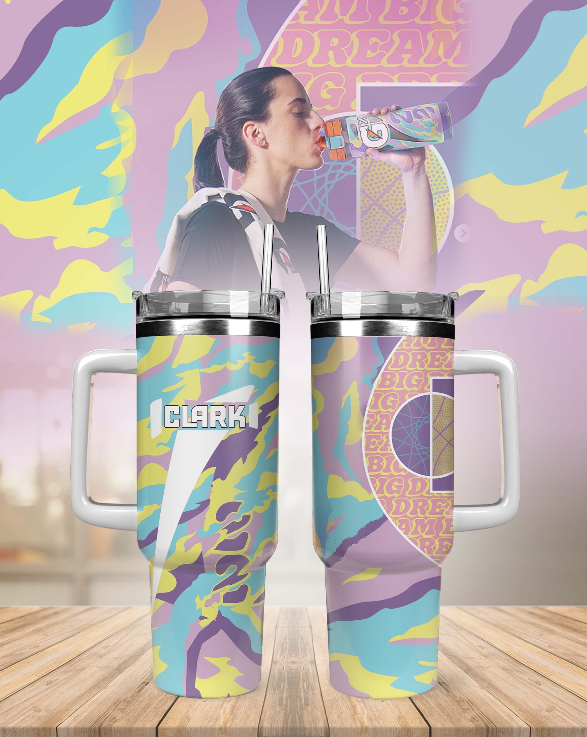 Vibrant Insulated Tumbler - Stay Hydrated in Style with Colorful Design