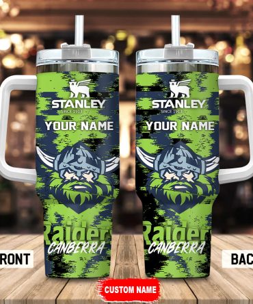 Custom Name Viking Tumbler - Personalized Travel Mug with Handle & Straw