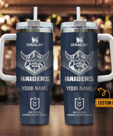 Personalized Stanley Raiders Tumbler with Handle - Custom Name Engraving
