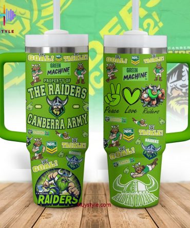 Canberra Raiders Fan Tumbler with Handle - Durable, Insulated, and Stylish