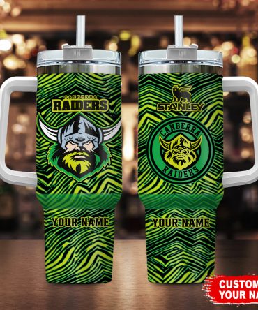 Customizable Canberra Raiders Tumbler with Handle - Unique Fan Gift