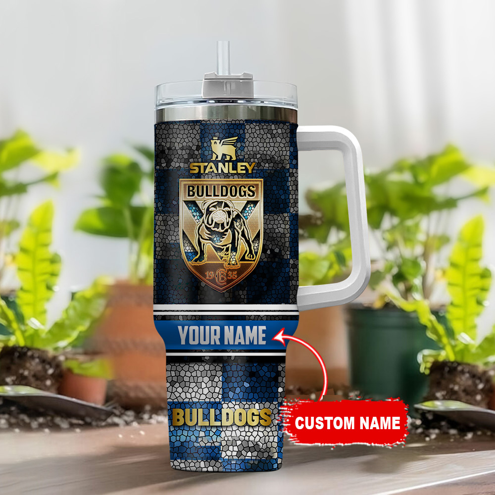 Custom Bulldog Design Tumbler with Handle - Personalized Gift for Dog Lovers - Image 2