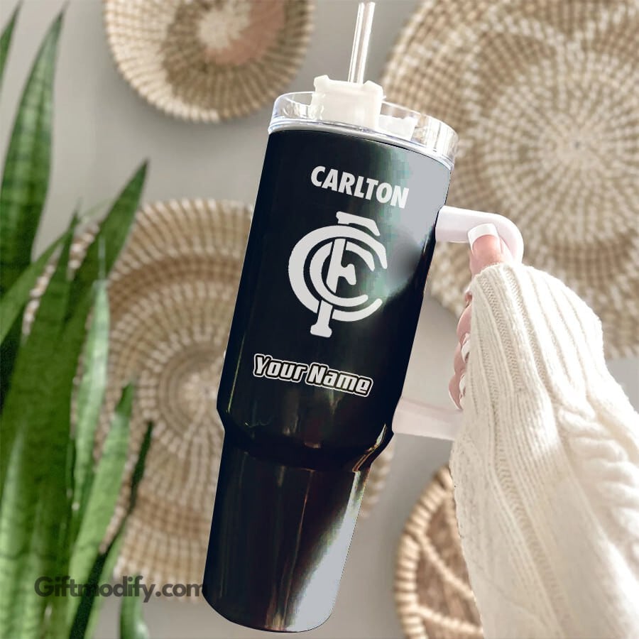 Personalized Carlton Thermal Tumbler with Handle - Custom Name