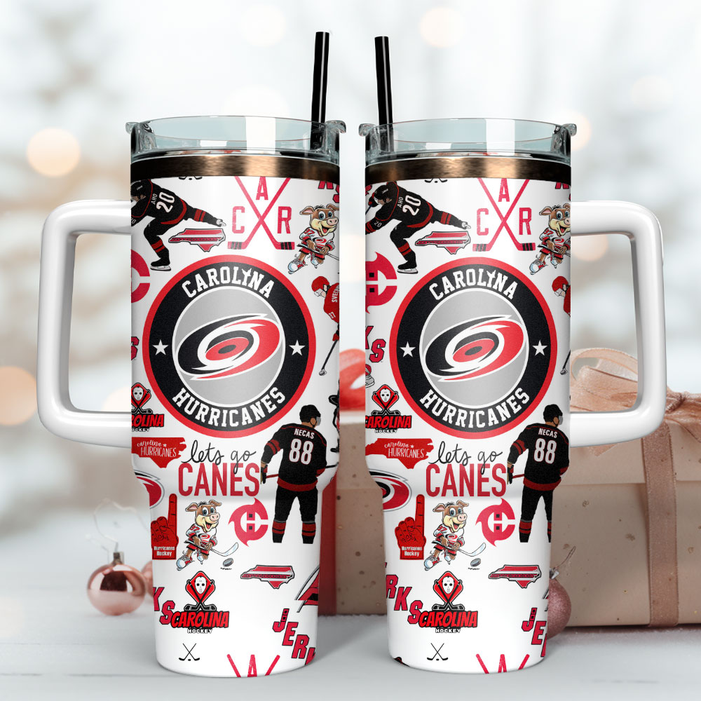 Carolina Hurricanes Fan Travel Mug - Insulated Tumbler for On-the-Go Supporters - Image 2