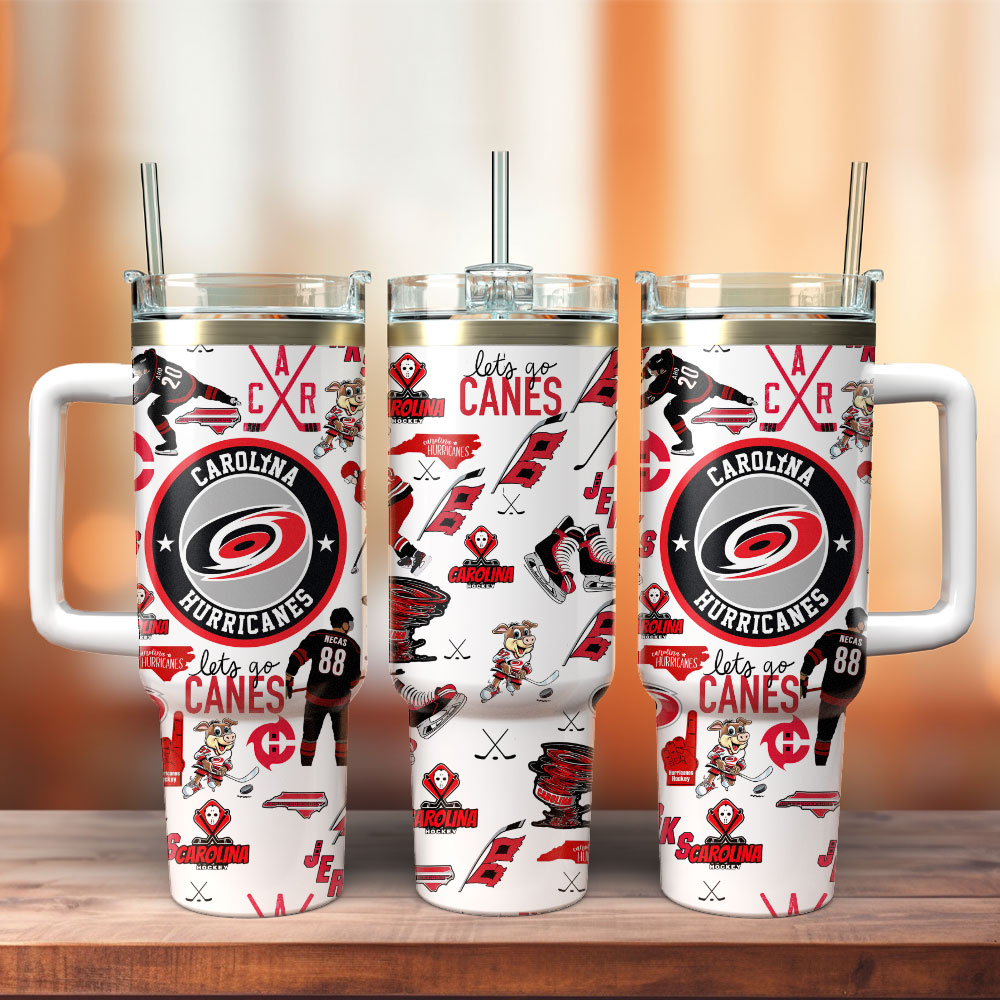 Carolina Hurricanes Fan Travel Mug - Insulated Tumbler for On-the-Go Supporters