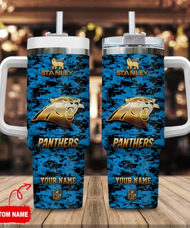 Customizable Panthers Tumbler with Straw - Show Your Team Spirit!
