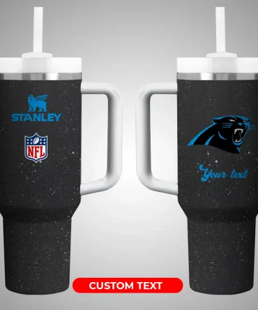 Custom NFL Team Logo Tumbler with Straw - Personalized Text