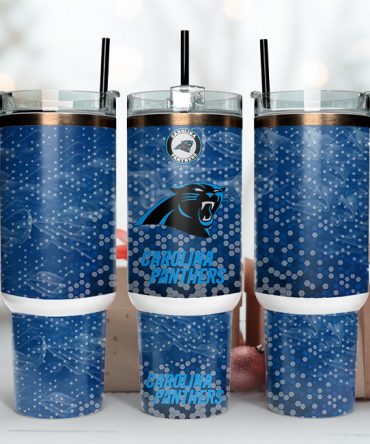Carolina Panthers Insulated Tumbler with Handle - Perfect for Fans & Gifting