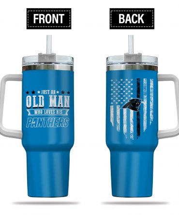 Old Man Panthers Fan Tumbler - Show Your Team Pride with Style