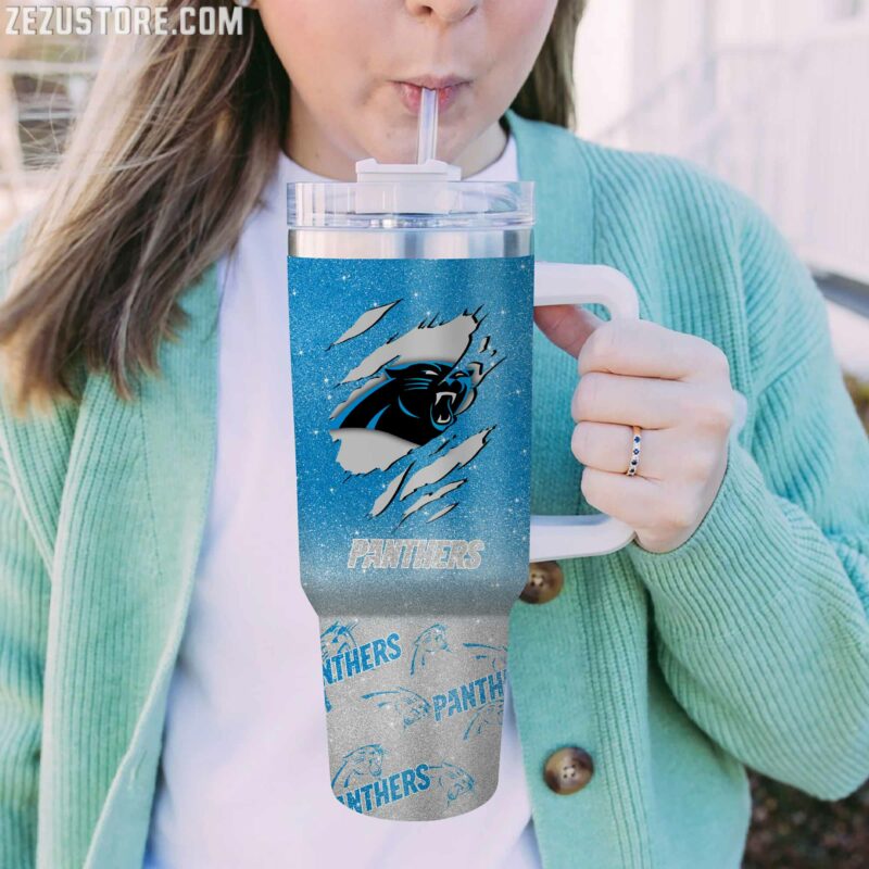 Personalized Panthers Tumbler - Custom Name & Design - Image 2