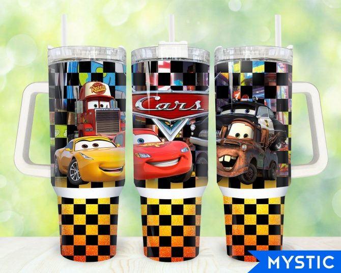 Pixar Cars Characters Tumbler with Straw - Kids' Favorite Travel Mug