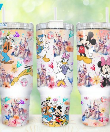 Charming Cartoon Castle Tumbler with Straw - Perfect for Kids and Fans