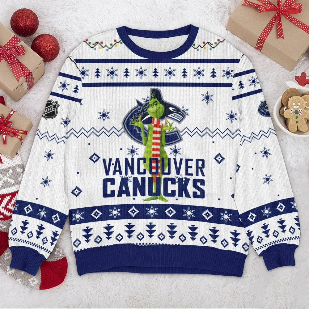 Special Release Vancouver Canucks NHL Ugly Sweater All Over Prints Christmas Season HONHL170924SW32VC